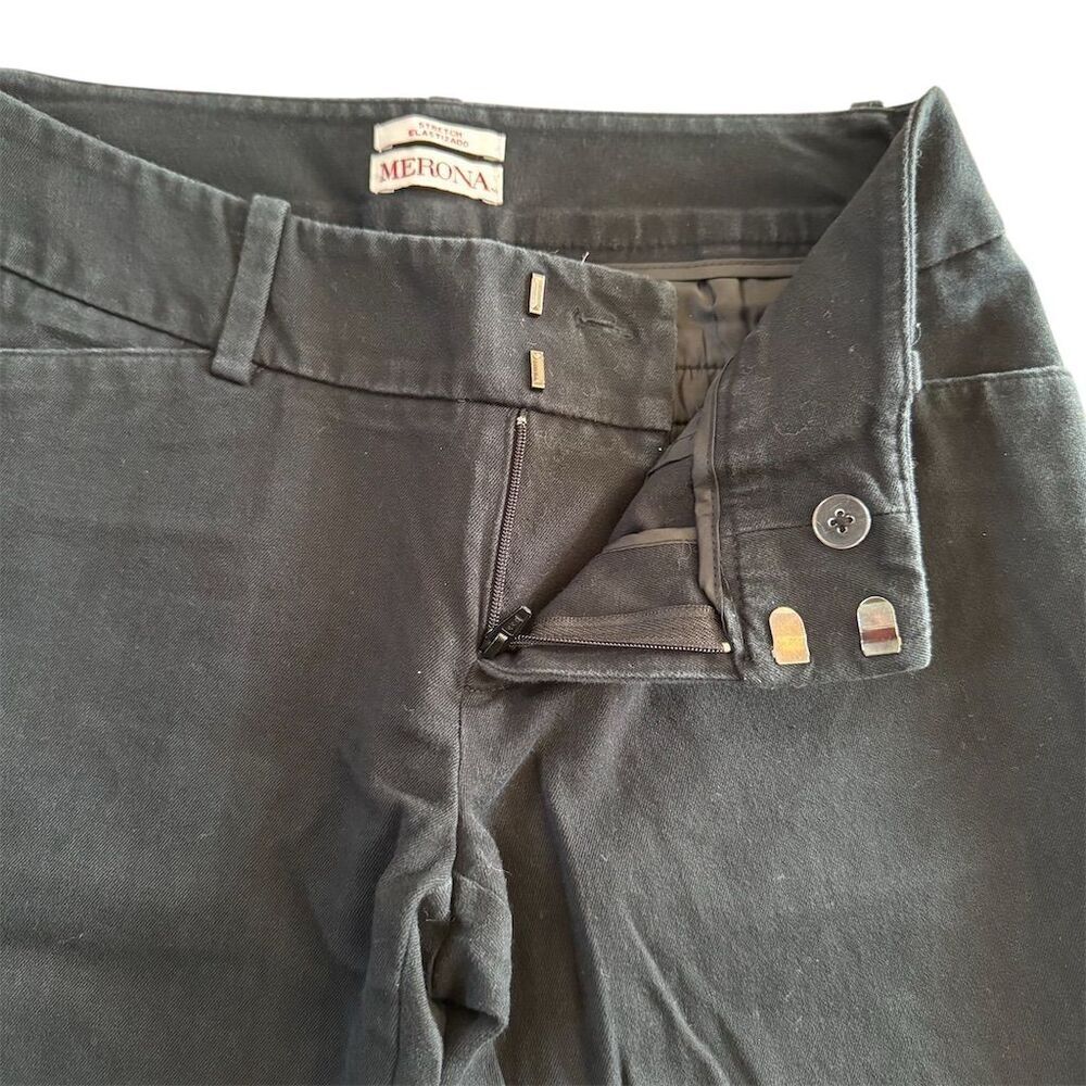 Merona Black Stretch Dress Pants Size 2 Modern Fit - Picture 3 of 8